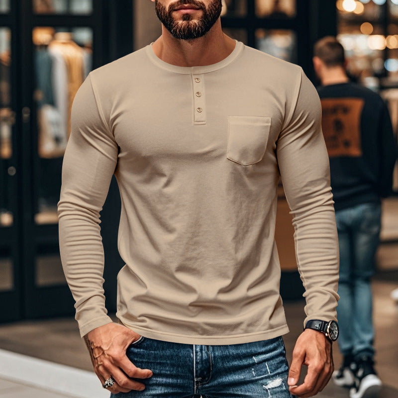 Long-Sleeved Fitted Shirt