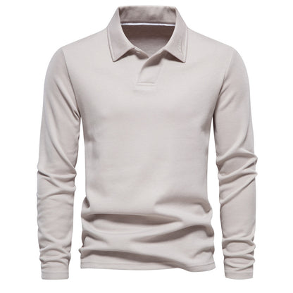 Men's Lapel Longsleeve Polo