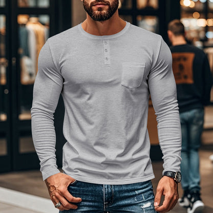 Long-Sleeved Fitted Shirt