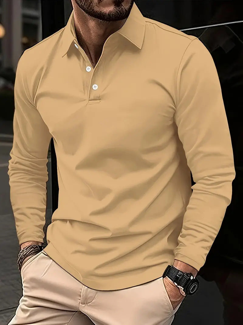 Men's Long-Sleeve Polo