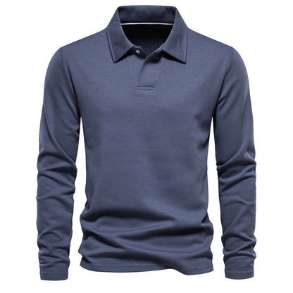 Men's Lapel Longsleeve Polo