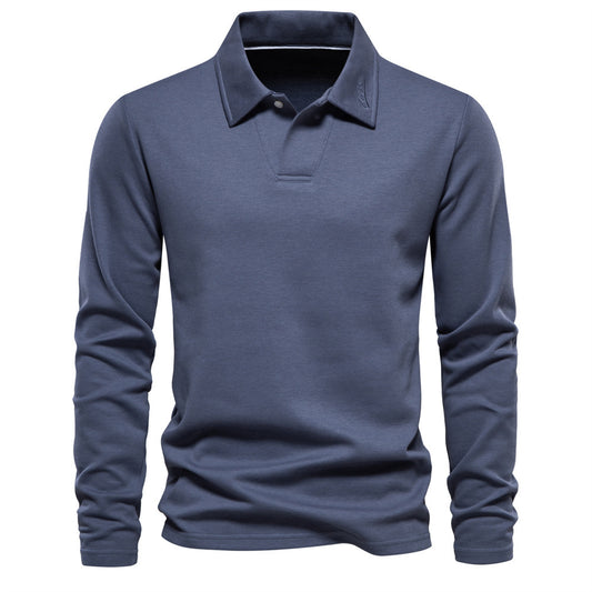 Men's Lapel Longsleeve Polo