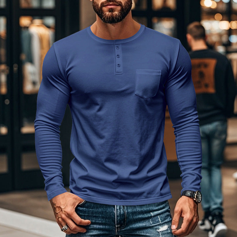 Long-Sleeved Fitted Shirt