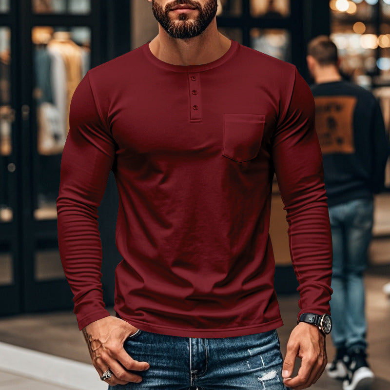 Long-Sleeved Fitted Shirt