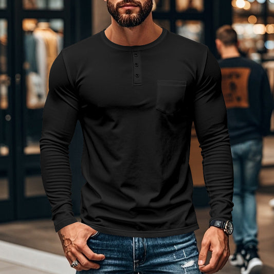 Long-Sleeved Fitted Shirt